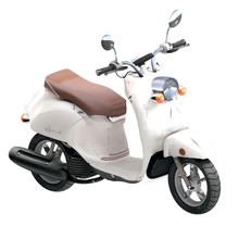 classic white scooter 3d model - game ready low poly bike wheel tire motorbike motorcycle bicycle modern sportbike seated tyre engine moto vespa street italian vehicle 3d print model - Mito3D