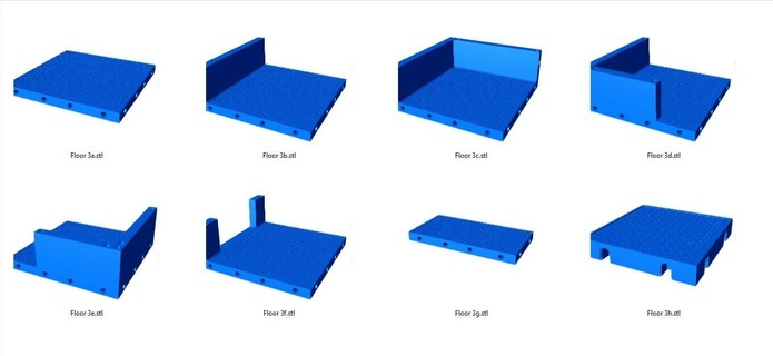 classificato costruzione impostato pavimento 03 metallo piatto 3d print model - Mito3D