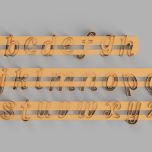 classy cutter letters strips 3d print model - Mito3D