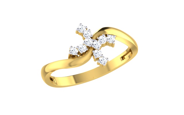 elegante noivado anel argolas elenco 3d print model - Mito3D