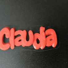 Claudia anahtarlık Llavero özelleştirilmiş 3d print model - Mito3D