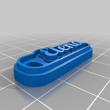clauer 2 jewelry customized keychains 3d print model - Mito3D