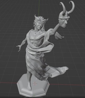 clavicus vile elder scrolls v skyrim video game sculpture daedra prince daedric 3d print model - Mito3D
