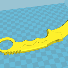 claw knife game csgo 3d print model - Mito3D