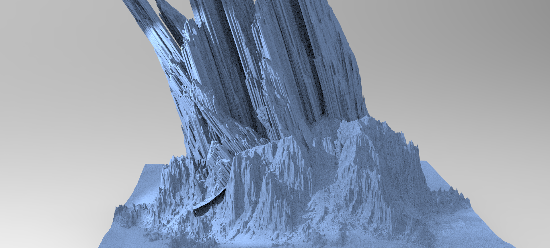 griffe Montagne extraterrestre 4 3D print model - Mito3D