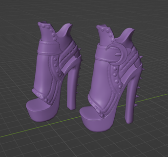 clawdeen wolf haunt couture replica heels monster high 3d print model - Mito3D