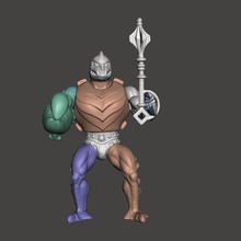 clawful motu vintage action figure mace masters of the universe 3d print model - Mito3D