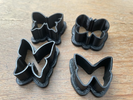 Lehm Cutter Schmetterling Sammlung Ohrring Polymer Kunst Tassen Fimo sculpey 3d print model - Mito3D
