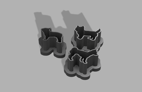kil kesici köpek Toplamak küpe polimer zanaat fincanlar fimo heykel 3d print model - Mito3D