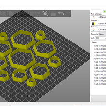 Lehm Cutter Hexagon Schmuck 3d print model - Mito3D