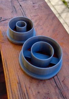 Lehm Cutter Polymer Ring gestalten 10mm 3d print model - Mito3D