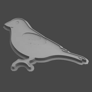 argila cortador carimbo pássaro ferramenta foca ave 3d print model - Mito3D