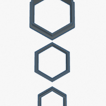argile coupeurs hexagones 3d print model - Mito3D