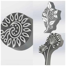 clay pottery printing block x3 pack tool ceramic stamps art among us bookmark 3d print model - Mito3D