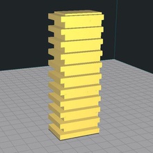 outil d'argile pile de rectangles modelage en argile la modélisation l'argile 3d print model - Mito3D