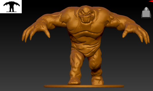 clayface batman bruce timm high poly dc mud face clay resculpting figure enemy warner bross 3d print model - Mito3D