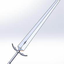 Claymore espada 3d print model - Mito3D