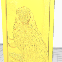 clean bird art lithophane zoo picture 3d print model - Mito3D