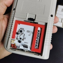 clean juice dmg battery bracket gadget gameboy 3d print model - Mito3D