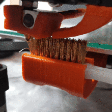 estación limpieza anet a8 plus boquilla herramienta cepillo 3d print model - Mito3D