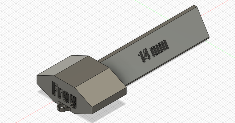 nota anahtarı itfaiyeciler 14 mm üçgen geçmek baştan 3d print model - Mito3D