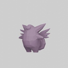 clefable poly pokemon 3d print model - Mito3D