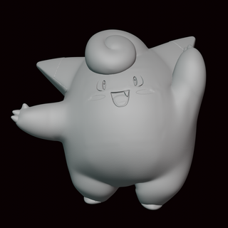 Clefairy Pokémon Zahl Statue Videospiel Videospiele Miniatur Skulptur Fan Art Figur Kanto go 3d print model - Mito3D
