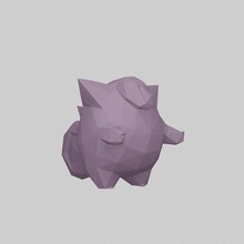 clefairy poly pokemon 3d print model - Mito3D