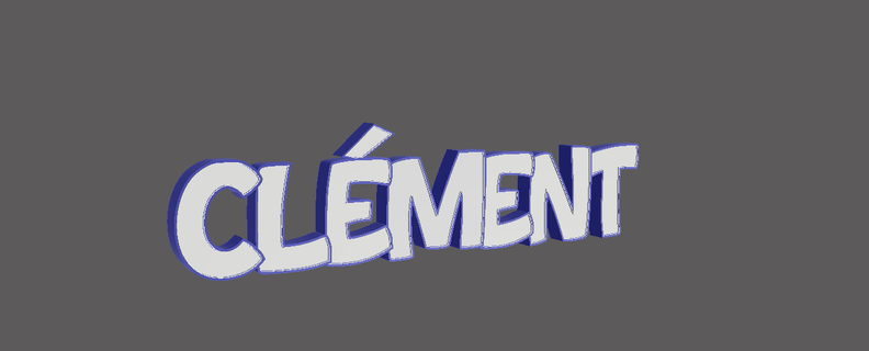 clement Lampe verschiedene Name Personalisierung Dekoration Kind 3d print model - Mito3D