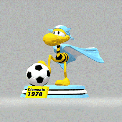 clemente fã argentina futbol historieta quadrinho messi mundo futbolista pelota jugador balon desenho animado colecci n criar animal futebol campeão 3d print model - Mito3D
