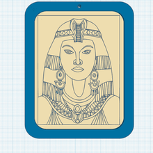 Kleopatra sanat kraliçe Firavun Mısır 3d print model - Mito3D
