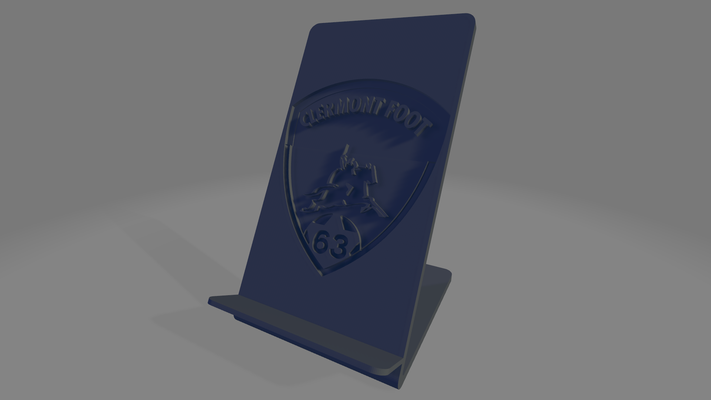 clermont foot phone holder gadget football sport passion france french team souvenir gift champions league europa paris soccer 3d print model - Mito3D