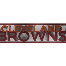 cleveland browns banner 1 3d print model - Mito3D