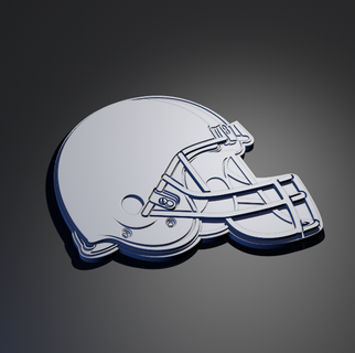 Cleveland Brauntöne Plakette verschiedene nfl Fußball Liga USA Logo Sport 3d print model - Mito3D