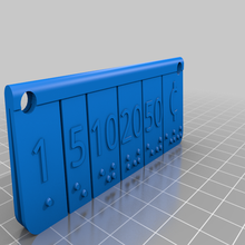 Tıklayın cep para Braille kabartma yardımcı cihaz kabartmak 3d print model - Mito3D