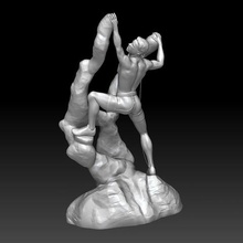 escalador de la fantasía art figuritas hombre estatua las esculturas escultura imprimible 3dprinting impresión deporte el rock 3d print model - Mito3D