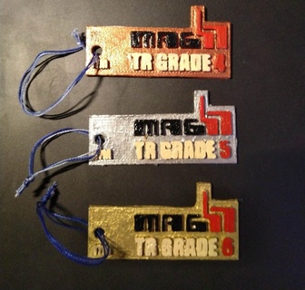 climbing badge lead climb font grade tag wall-climbing sport competition badges rank ranking grading 3d print model - Mito3D