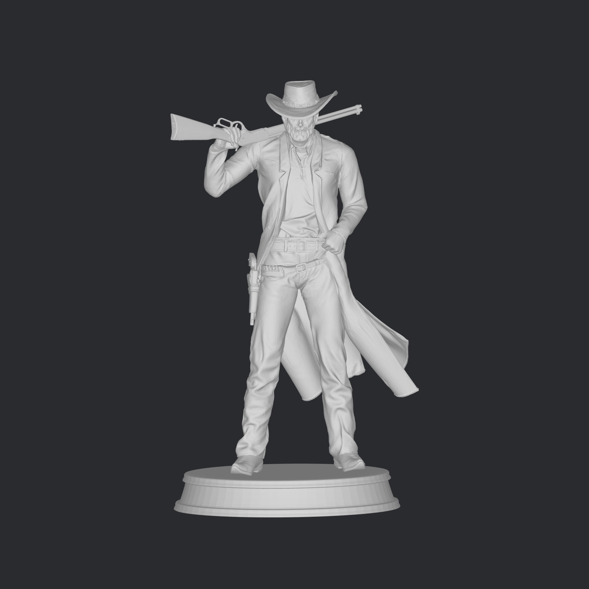 clint eastwood arte 3D print model - Mito3D