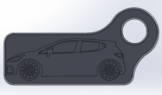 Clio anahtar yüzük 3d print model - Mito3D