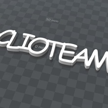 clioteam puede personalizar llavero art teclas cles cadenas puerta 3d print model - Mito3D