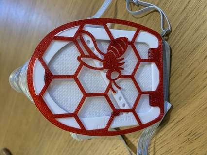 clip on cobrir bainha respirar mascarar abelha deco 3d print model - Mito3D