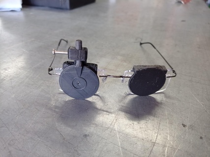clip on óculos tiroteio Blinder dioptria issf esconderijo olho íris grampo 3d print model - Mito3D