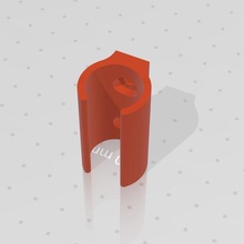 clip-tube home clip do-it-yourself tube pipe fixation 3d print model - Mito3D
