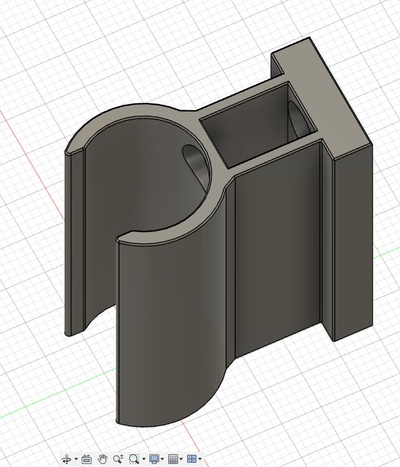 clip kurbel griff walze fensterläden zuhause haus halter unterstützung rollo jalousie 3d print model - Mito3D