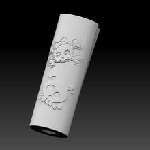 clipper lighter holder skull goth gadget 3d print model - Mito3D