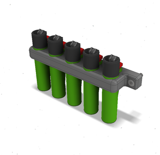 tondeuse v2 soutien briquets tondeuses Feu étagère organisation 3d print model - Mito3D