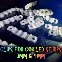 clips 3mm 4mm épi LED bandes outil agrafe bande fcob burlyspain 3d print model - Mito3D