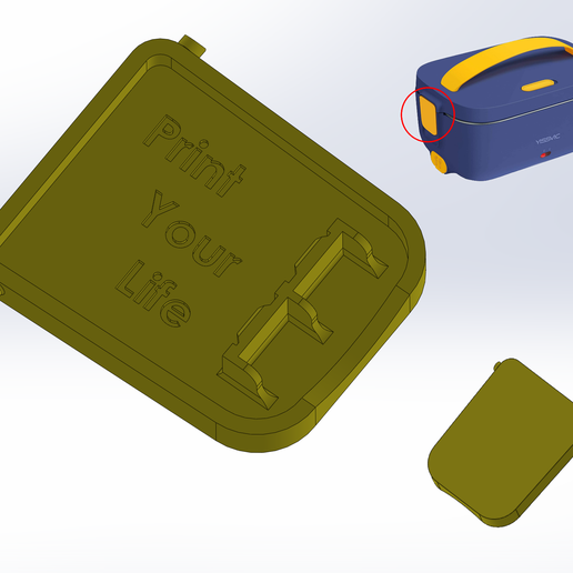 clips déjeuner boîte yissvic partager rechange réparation agrafe fermer clé remplacement 3D print model - Mito3D
