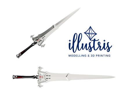 clive invictus stl dossiers final fantaisie xvi soutenir ffxvi ff16 rosfield cosplay épée 3d print model - Mito3D