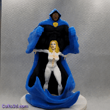 cloak dagger figure and marvel superheroes dc comics spider-man superman batman deadpool hulk 3d print model - Mito3D